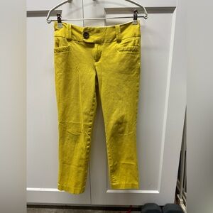 Banana republic Martin fit pant. Size 2, yellow